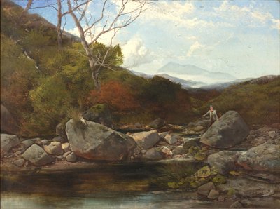 A Trout Stream by Thomas Creswick